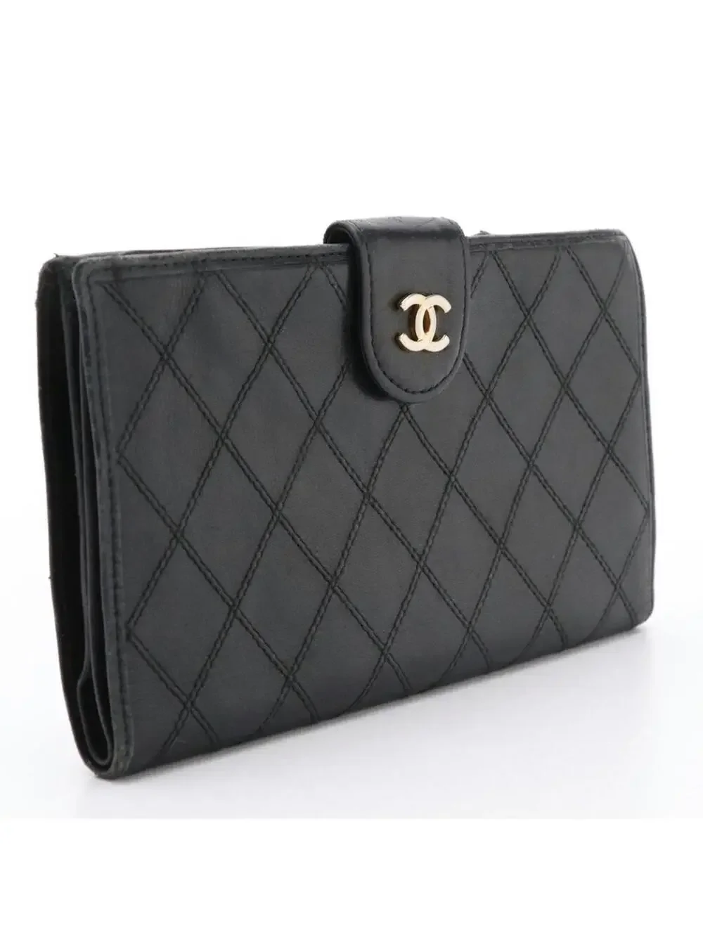 CHANEL black quilted